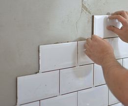 tiling the tiles in the kitchen